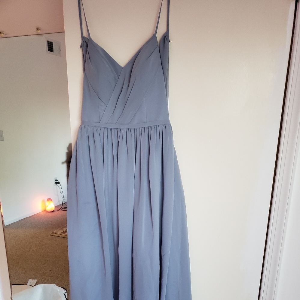 Dusty Blue Bridesmaids Dress